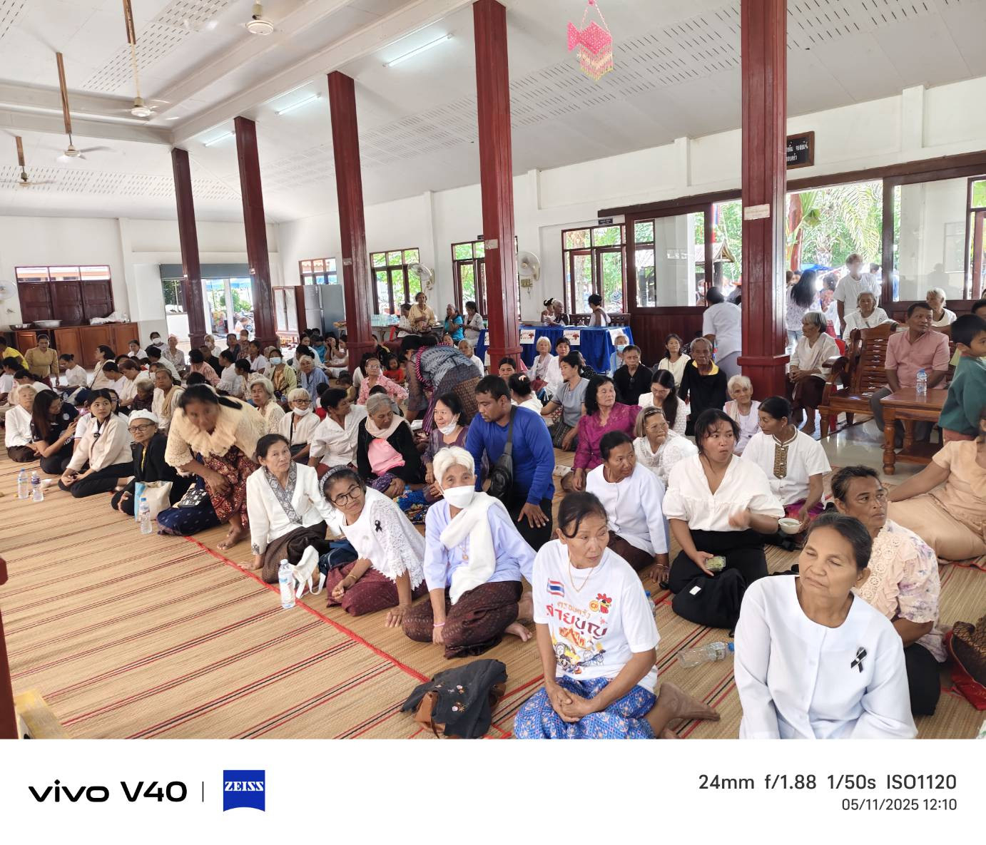 ภาพร่วมพิธีกรรมวัดบ้านละลมพนู