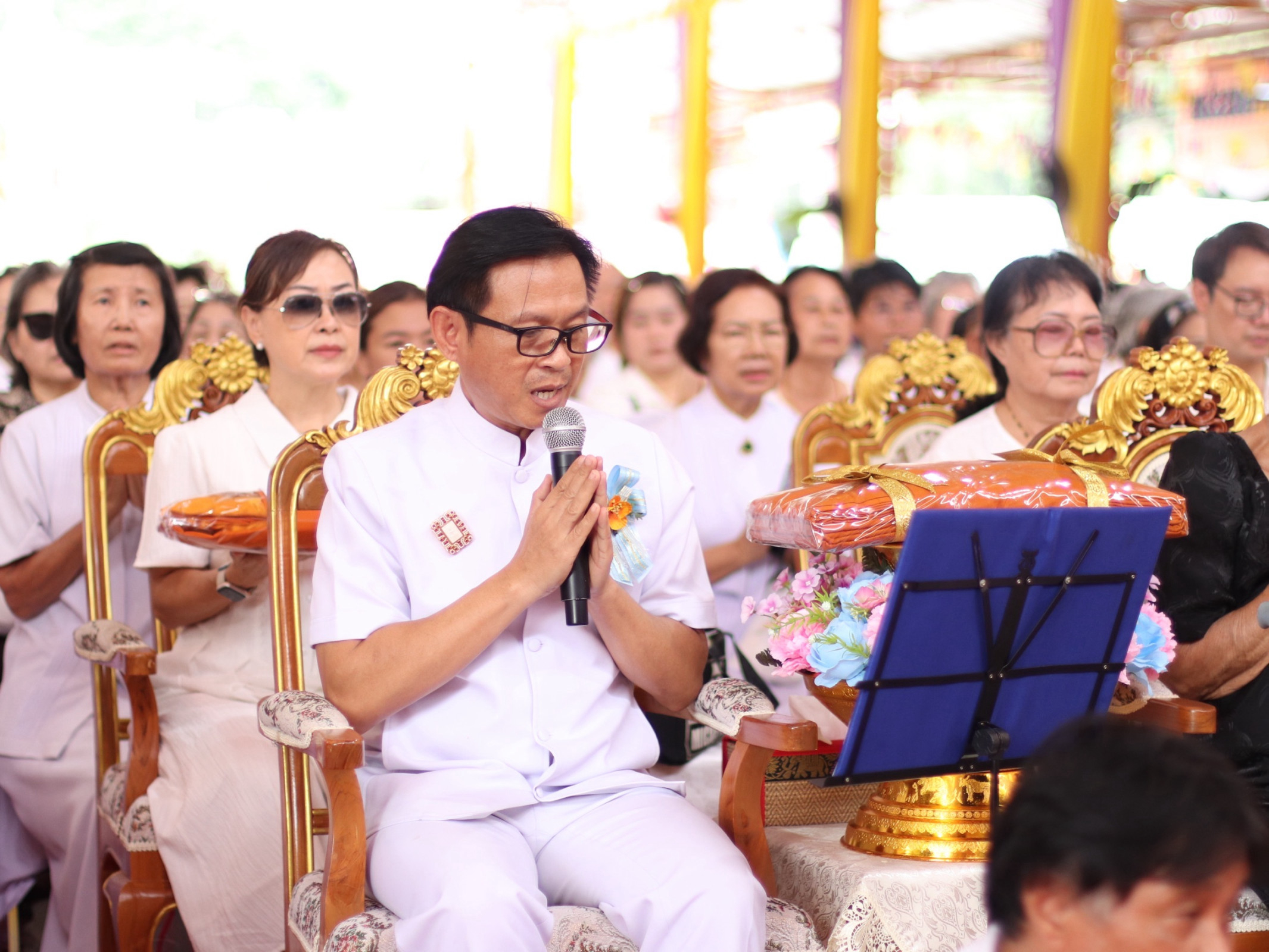 ภาพกล่าวคำถวายกฐินวัดหลวงพ่อโอภาสี(บางมด)