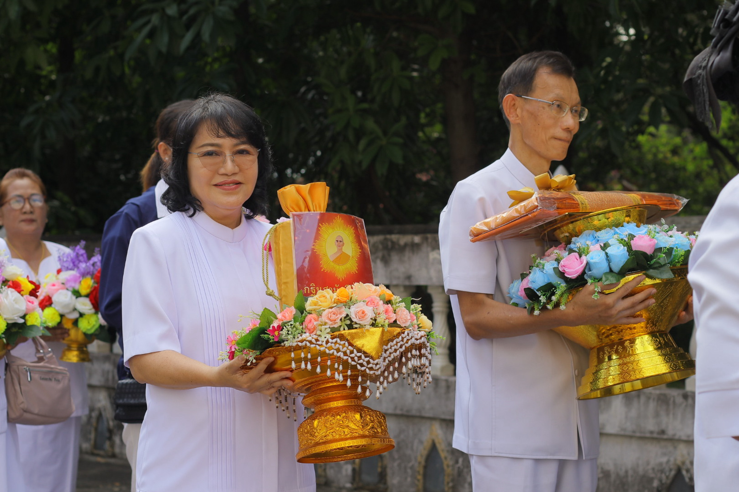 ภาพร่วมพิธีกรรมวัดโคกเจริญ