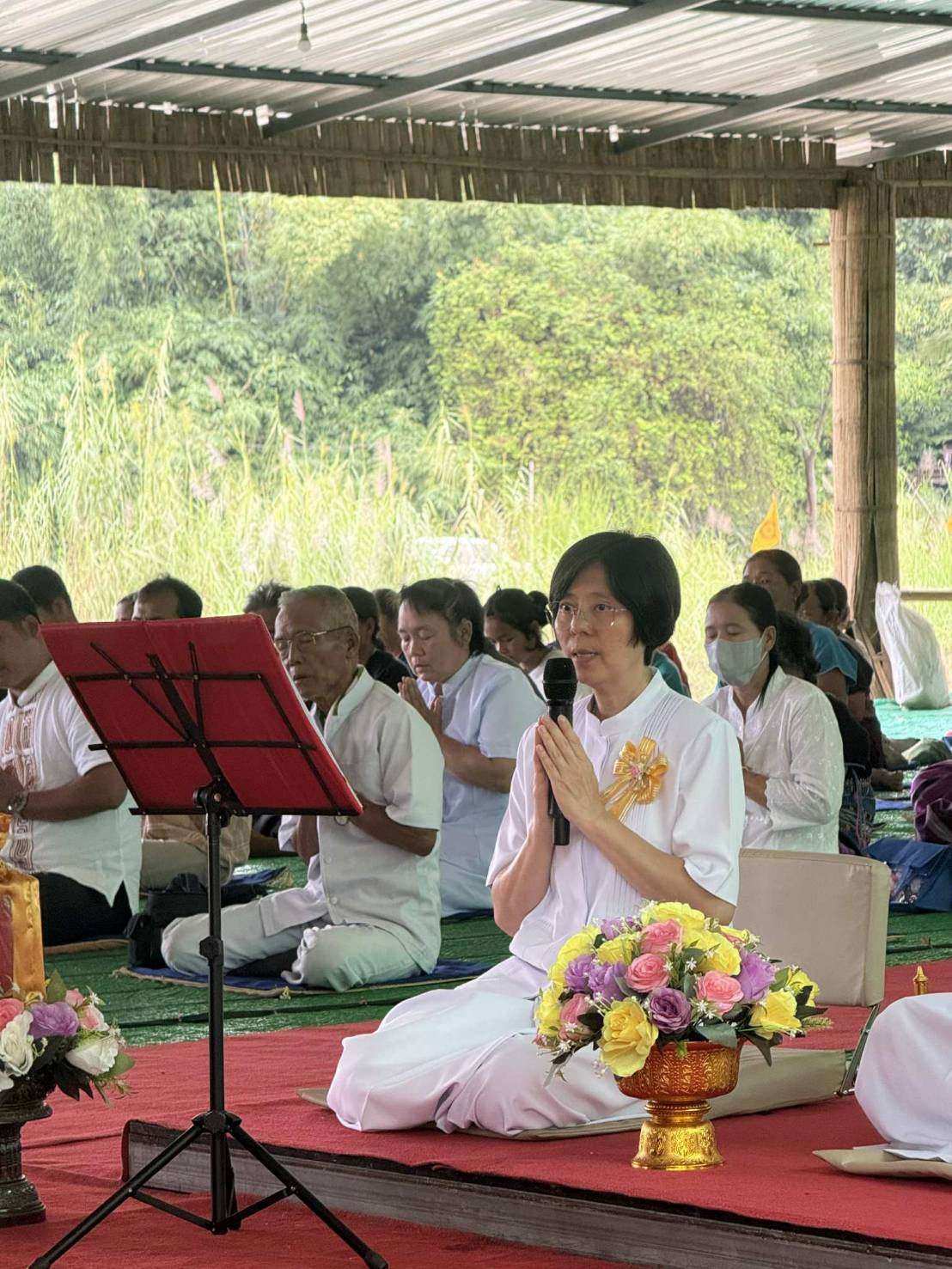 ภาพกล่าวคำถวายกฐินวัดศูนย์อบรมเยาวชนสบเมย