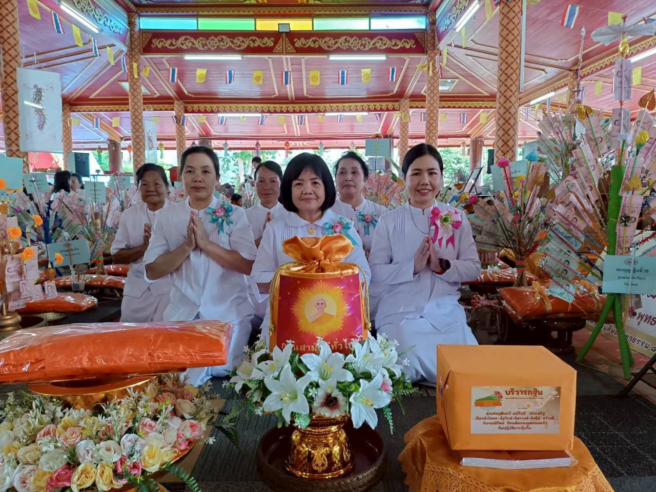 ภาพร่วมพิธีกรรมวัดโพธาราม