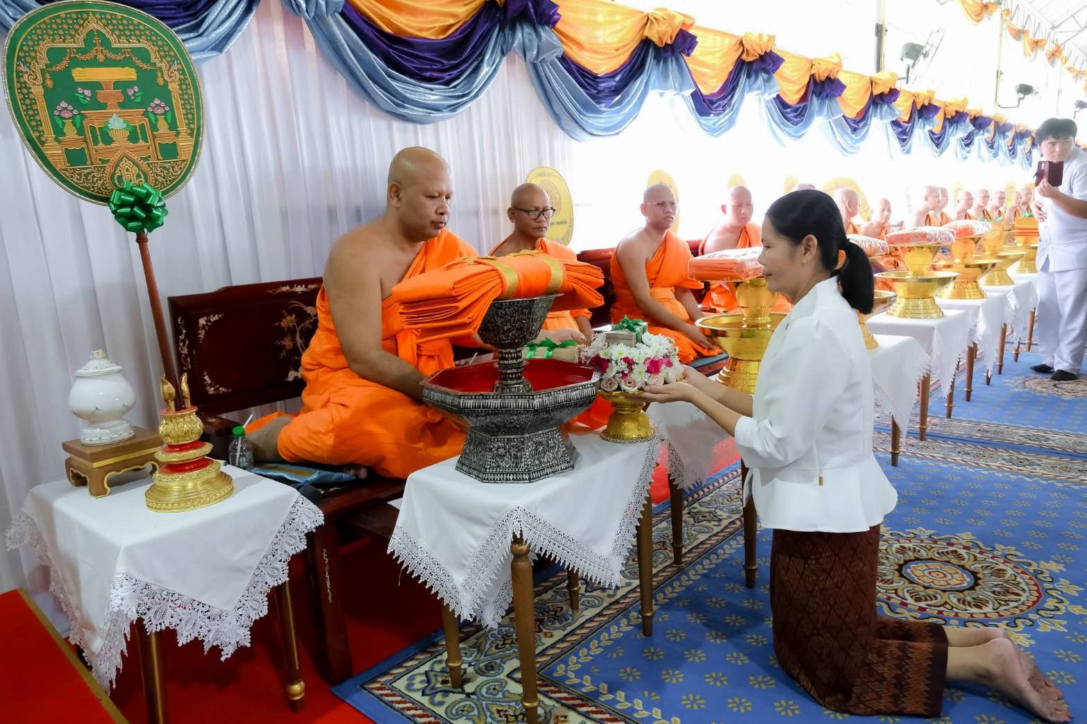 ภาพร่วมพิธีกรรมวัดบ้านอ้น(สุวรรณาราม)