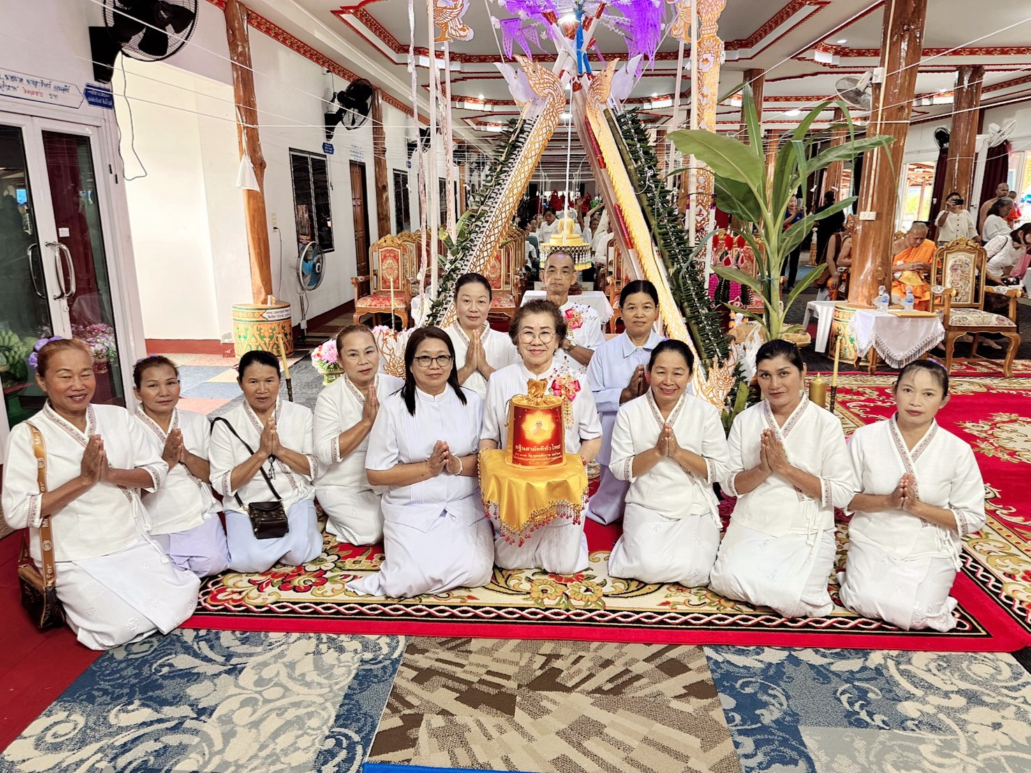 ภาพร่วมพิธีกรรมวัดแม่สรวยหลวง