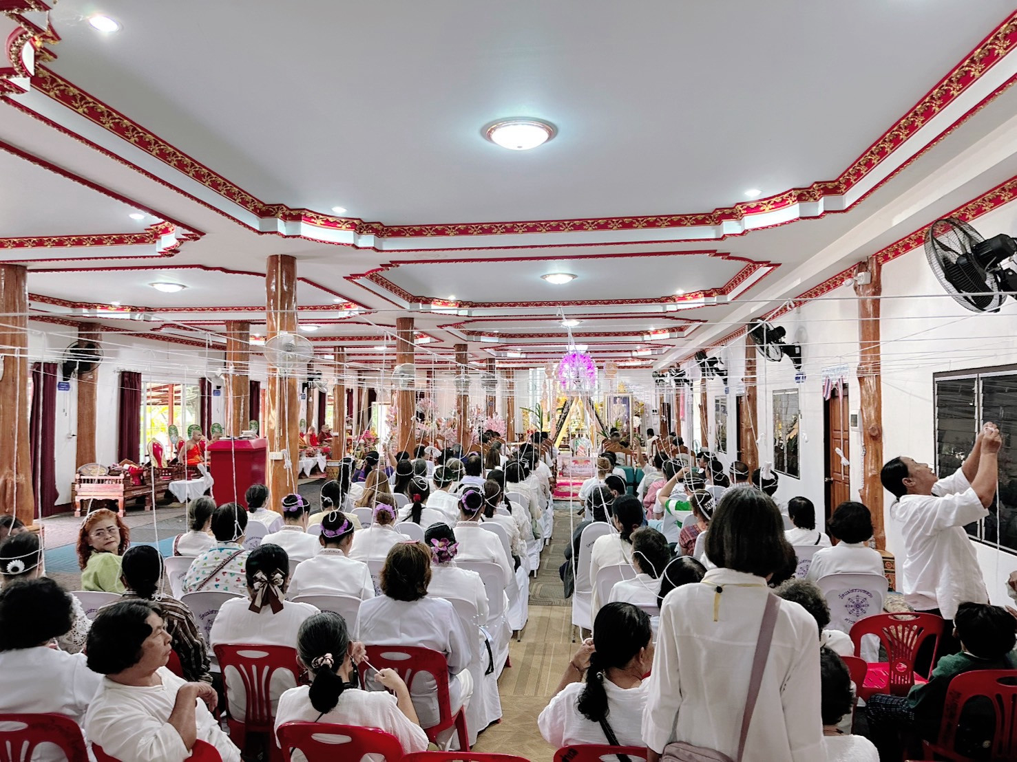 ภาพร่วมพิธีกรรมวัดแม่สรวยหลวง