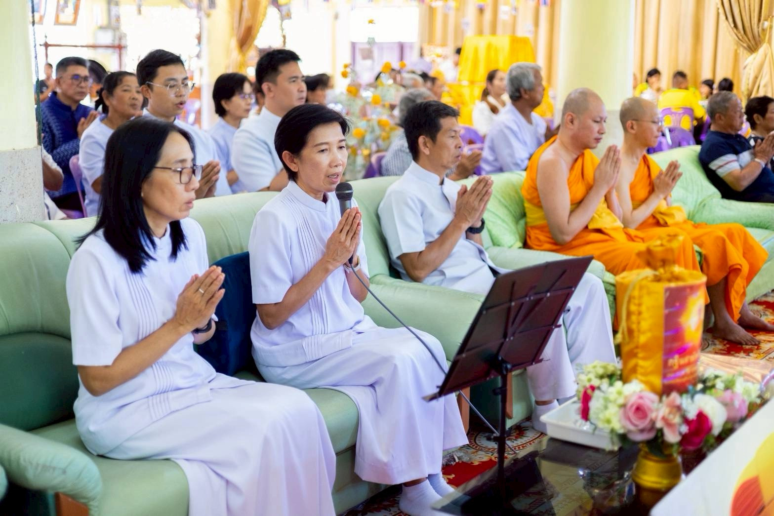 ภาพกล่าวคำถวายกฐินวัดโพธิ์ศรี