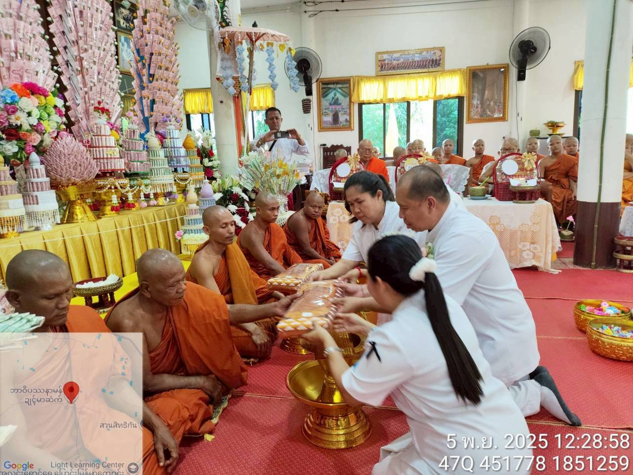 ภาพร่วมพิธีกรรมสำนักสงฆ์วิปัสสนามอญ