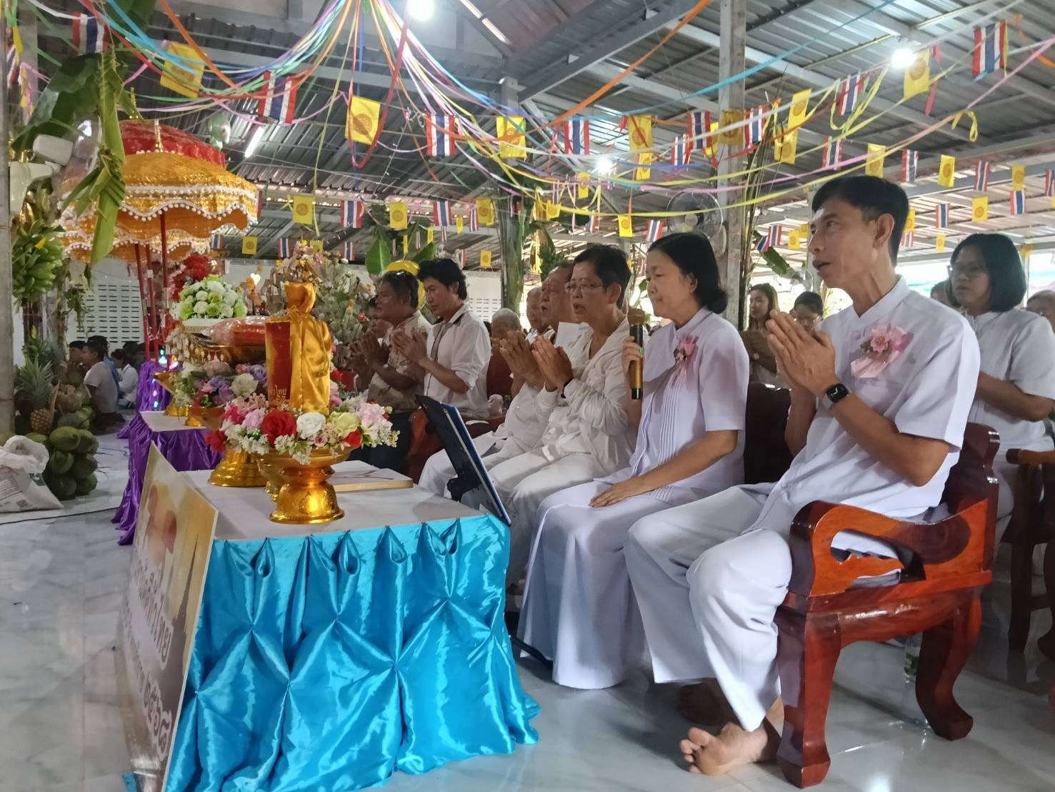 ภาพกล่าวคำถวายกฐินที่พักสงฆ์แสงทอง