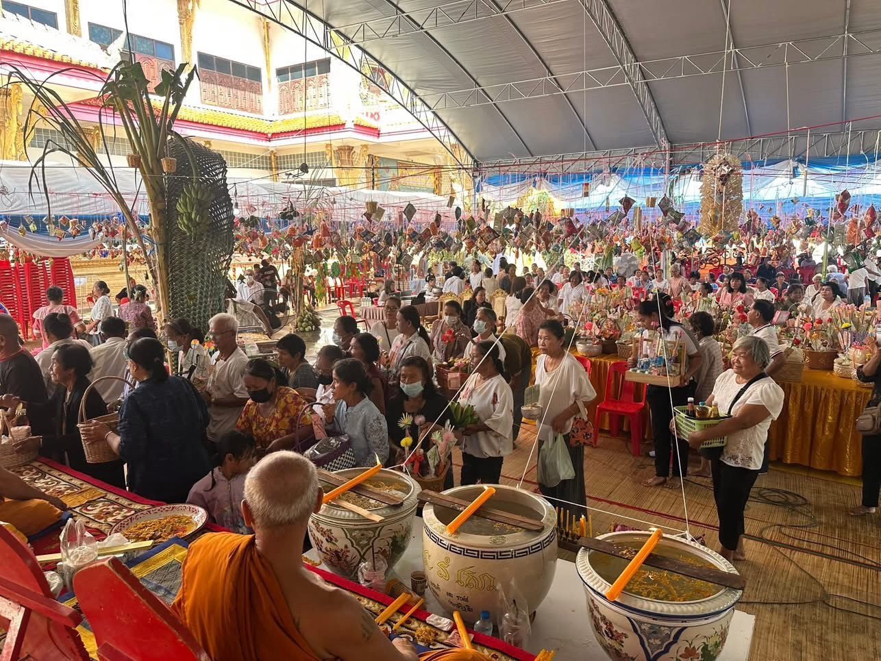 ภาพร่วมพิธีกรรมวัดโนนไทย