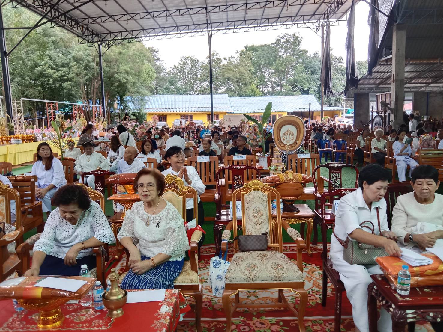 ภาพร่วมพิธีกรรมวัดสมเด็จเจริญ