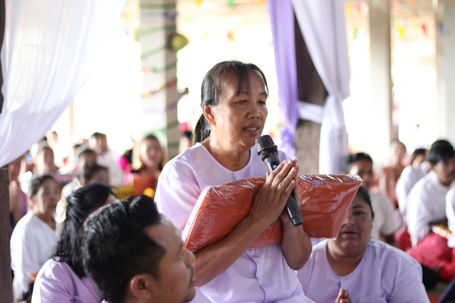 ภาพกล่าวคำถวายกฐินวัดบ้านห้วยกบ