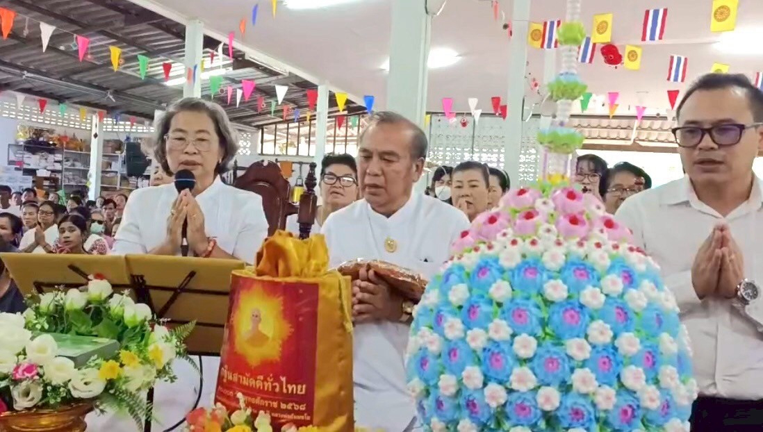 ภาพกล่าวคำถวายกฐินวัดผาผึ้ง