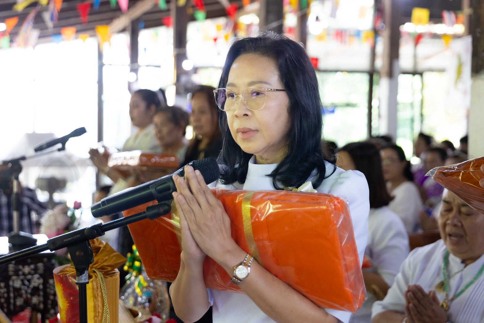 ภาพกล่าวคำถวายกฐินวัดป่ายางทอง