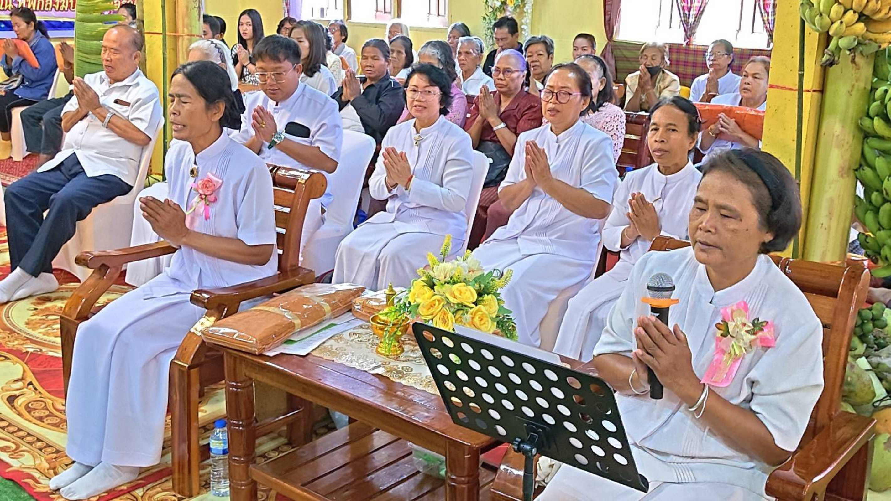 ภาพกล่าวคำถวายกฐินที่พักสงฆ์บ้านโคกอรุณ