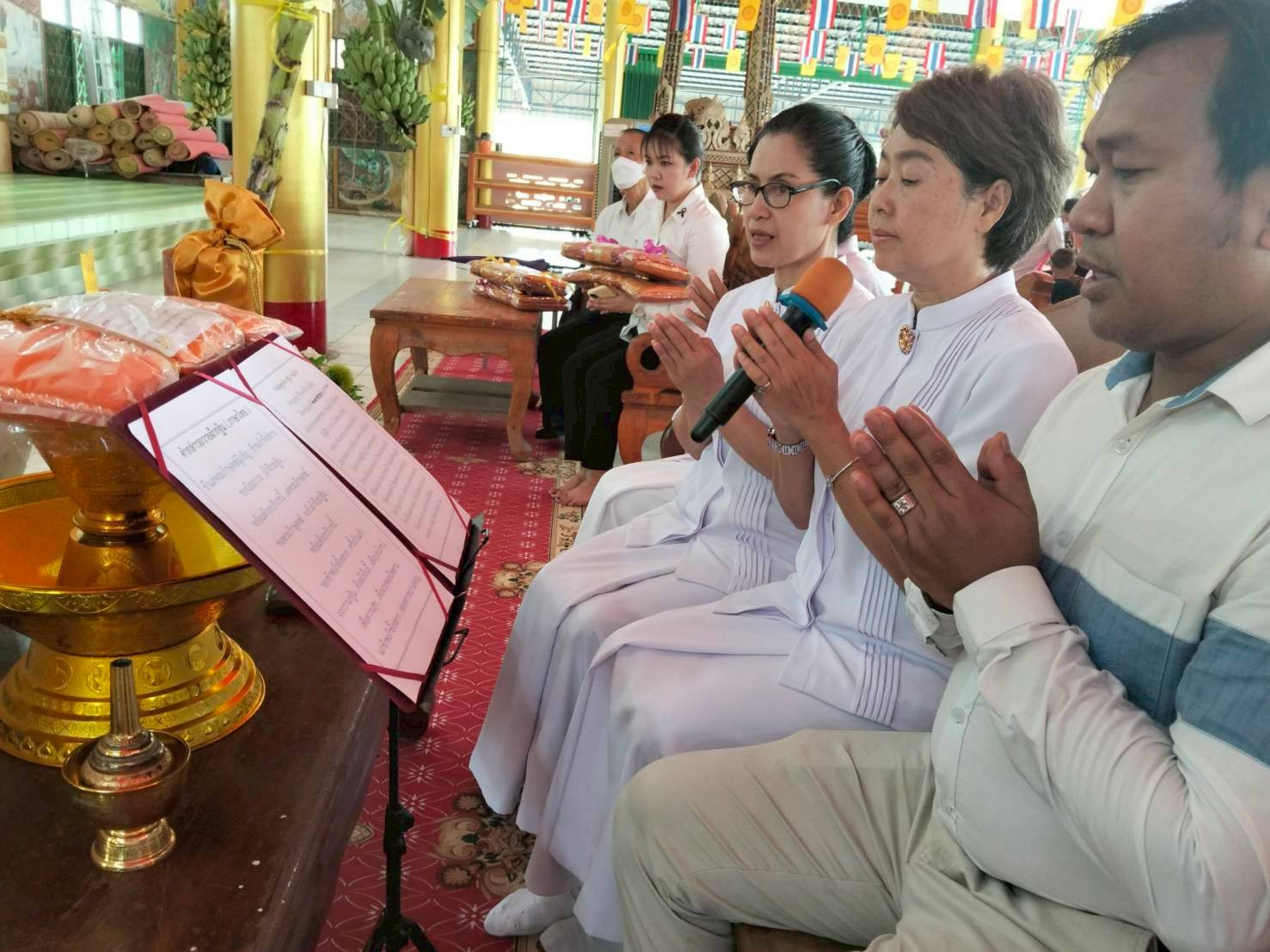 ภาพกล่าวคำถวายกฐินวัดกร่างทองราษฏร์บูรณะ