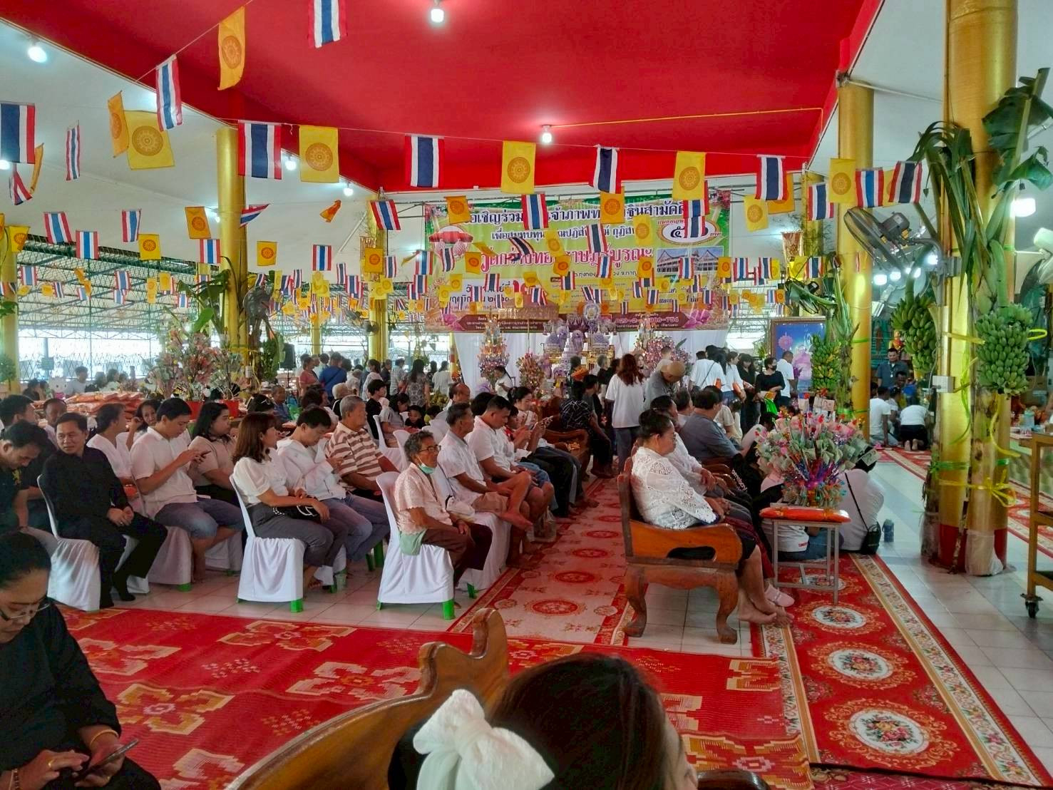 ภาพร่วมพิธีกรรมวัดกร่างทองราษฏร์บูรณะ