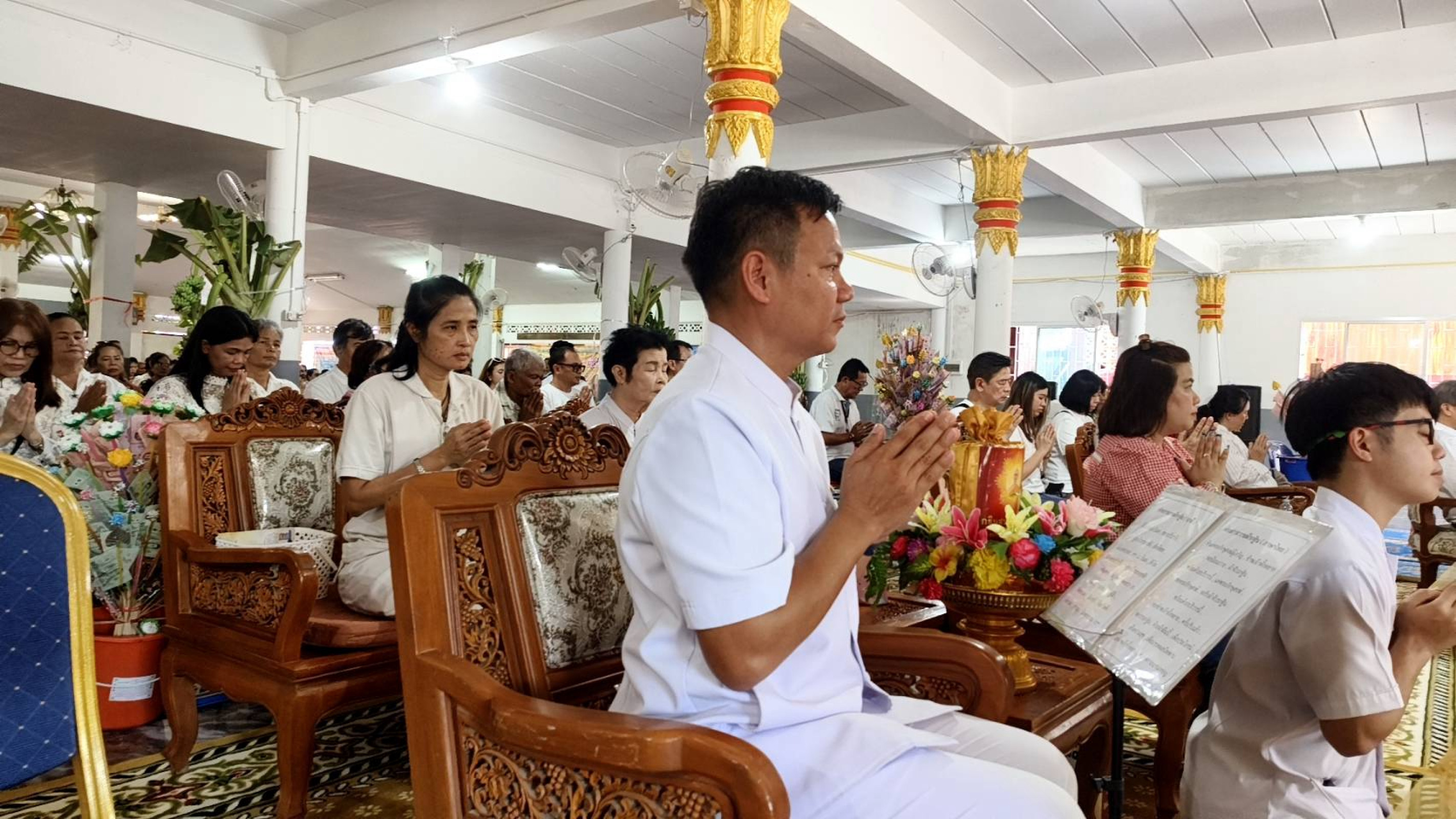 ภาพกล่าวคำถวายกฐินวัดเขาช่องพัฒนาราม