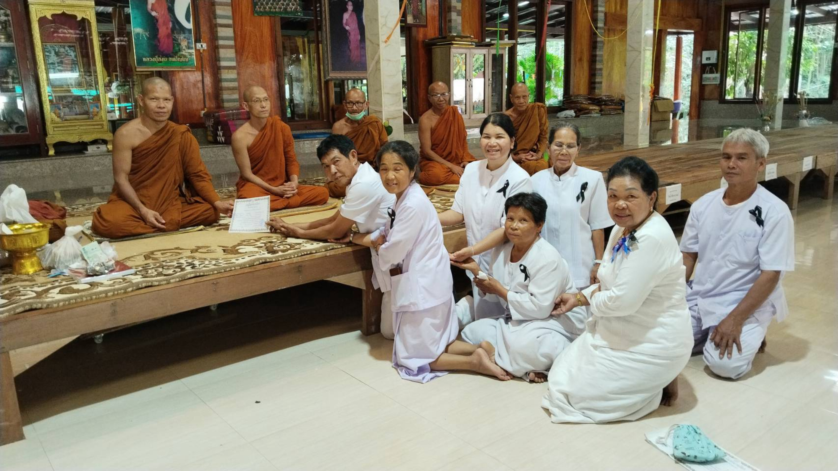 ภาพร่วมพิธีกรรมวัดป่าสามัคคีเจริญธรรม (ภูหัวบ้าน)
