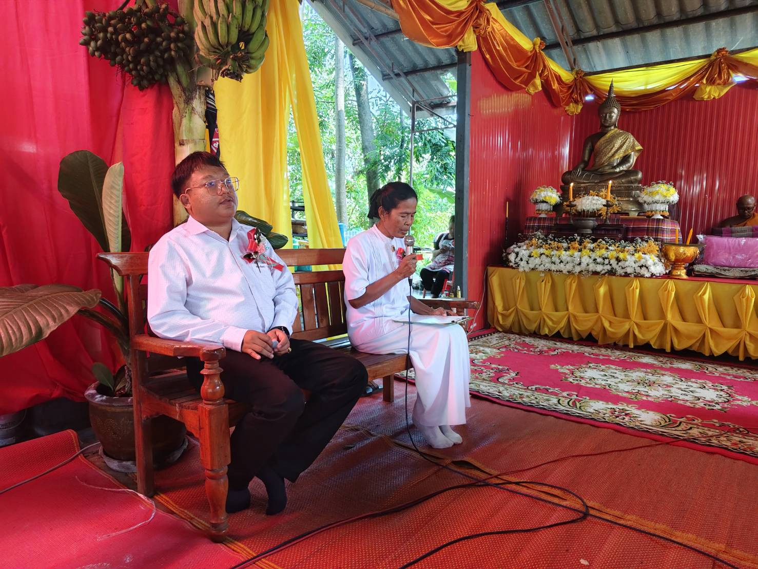 ภาพกล่าวคำถวายกฐินศูนย์ปฏิบัติธรรมตะบัลไพร