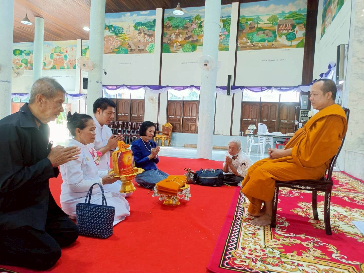 ภาพกล่าวคำถวายกฐินวัดสุวรรณาวาส