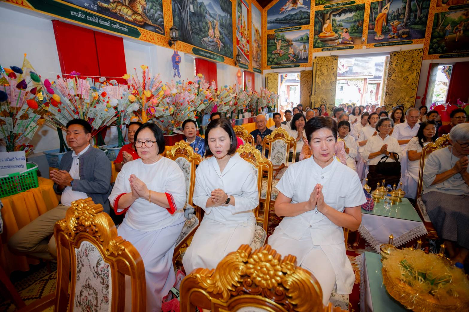 ภาพร่วมพิธีกรรมวัดโพธิมงคล