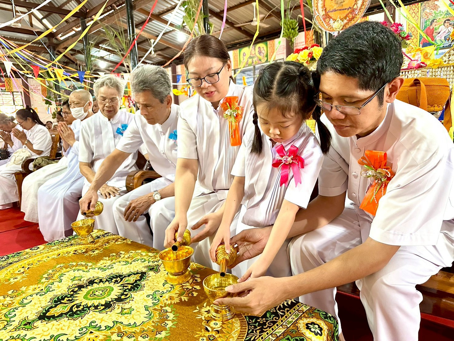 ภาพร่วมพิธีกรรมวัดวังน้ำลัด