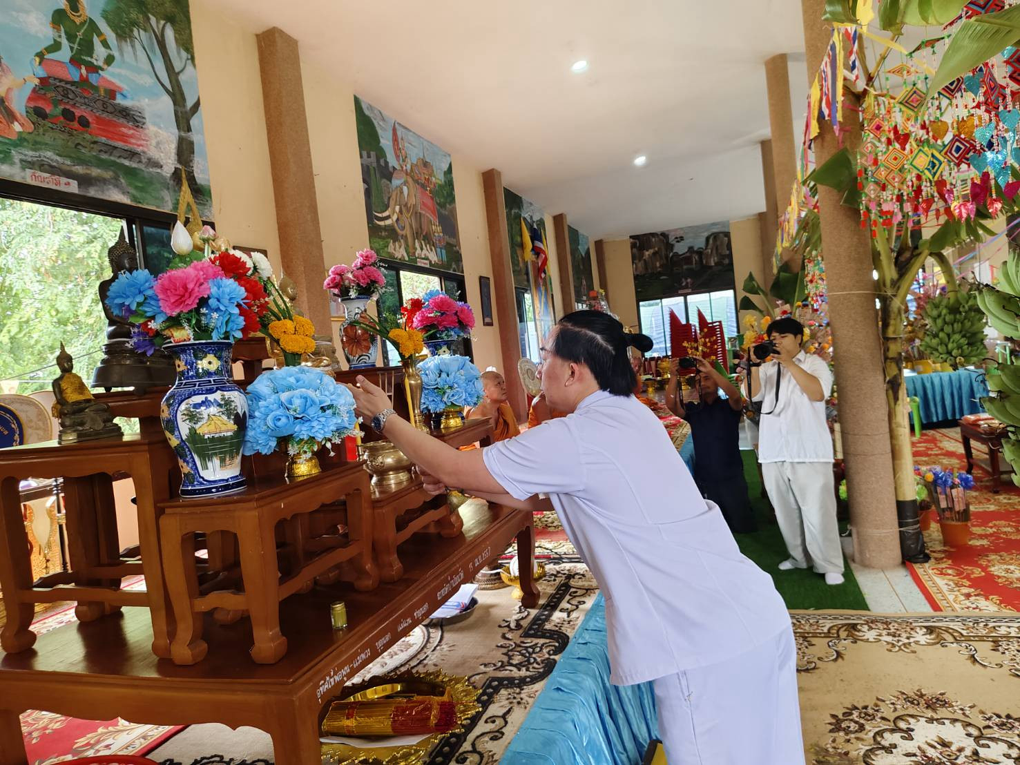 ภาพร่วมพิธีกรรมวัดโนนวัด