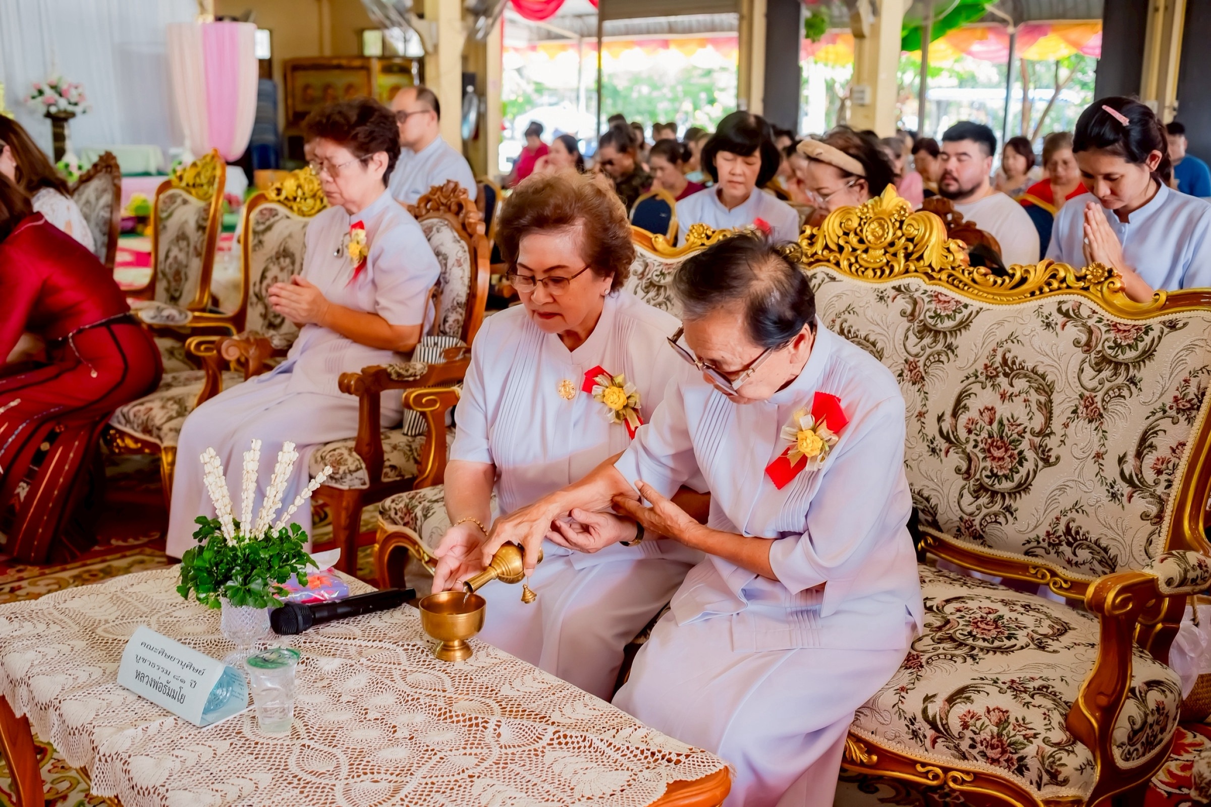 ภาพร่วมพิธีกรรมวัดแก้วจันทราราม