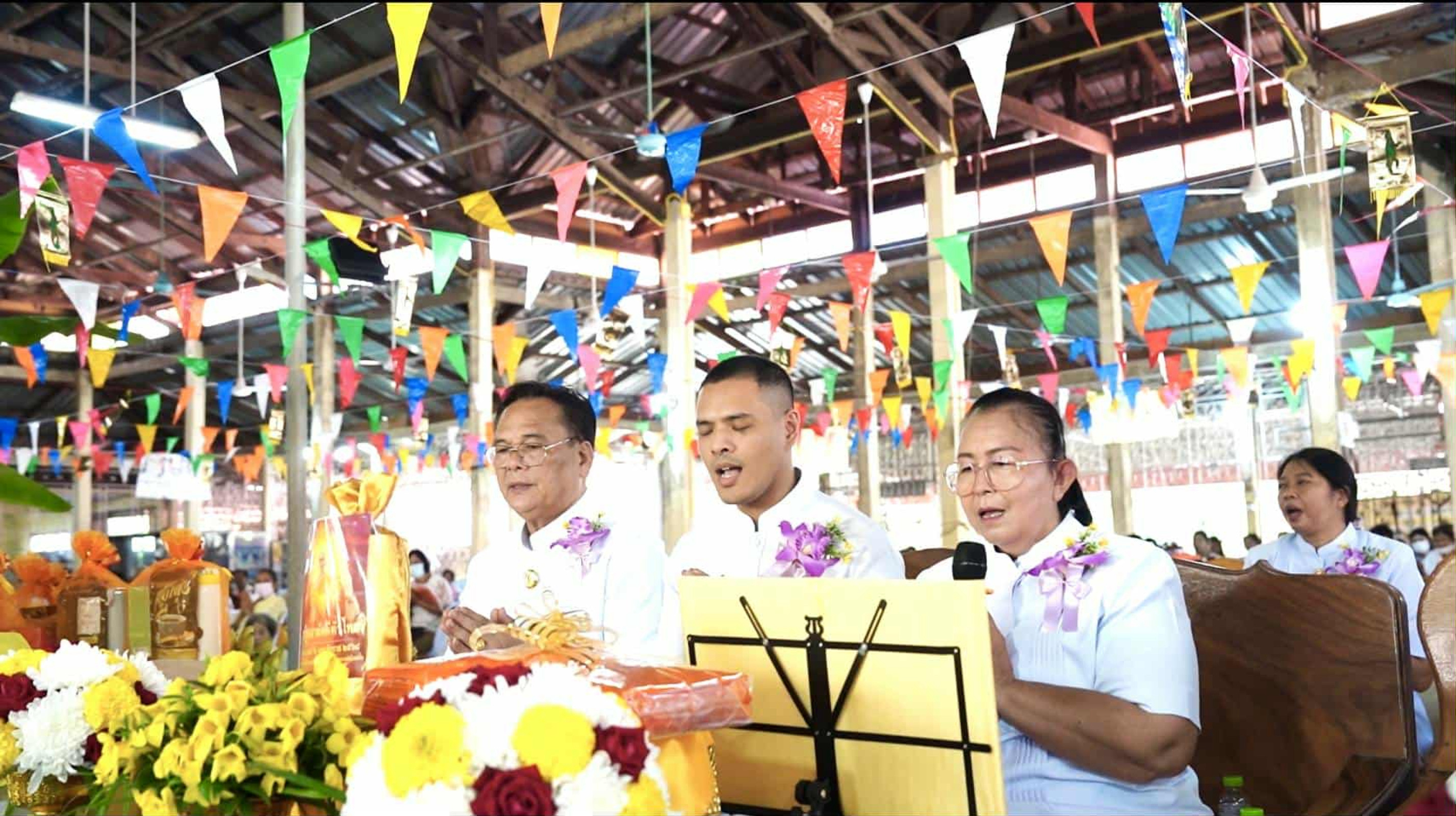 ภาพกล่าวคำถวายกฐินวัดห้วยเขน