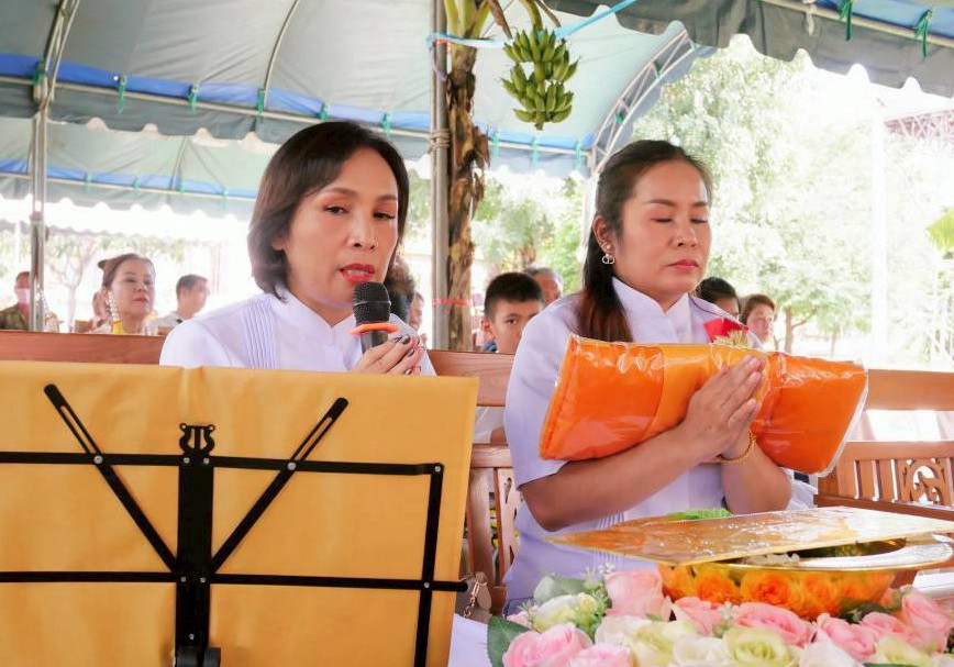 ภาพกล่าวคำถวายกฐินวัดสระพานจันทร์