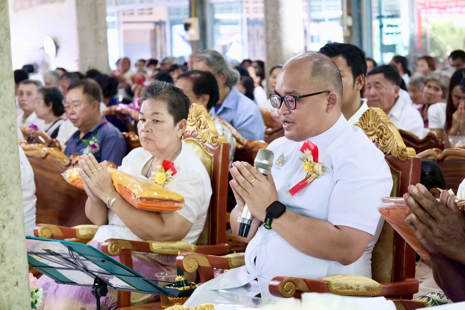 ภาพกล่าวคำถวายกฐินวัดหนองไผ่สามัคคี