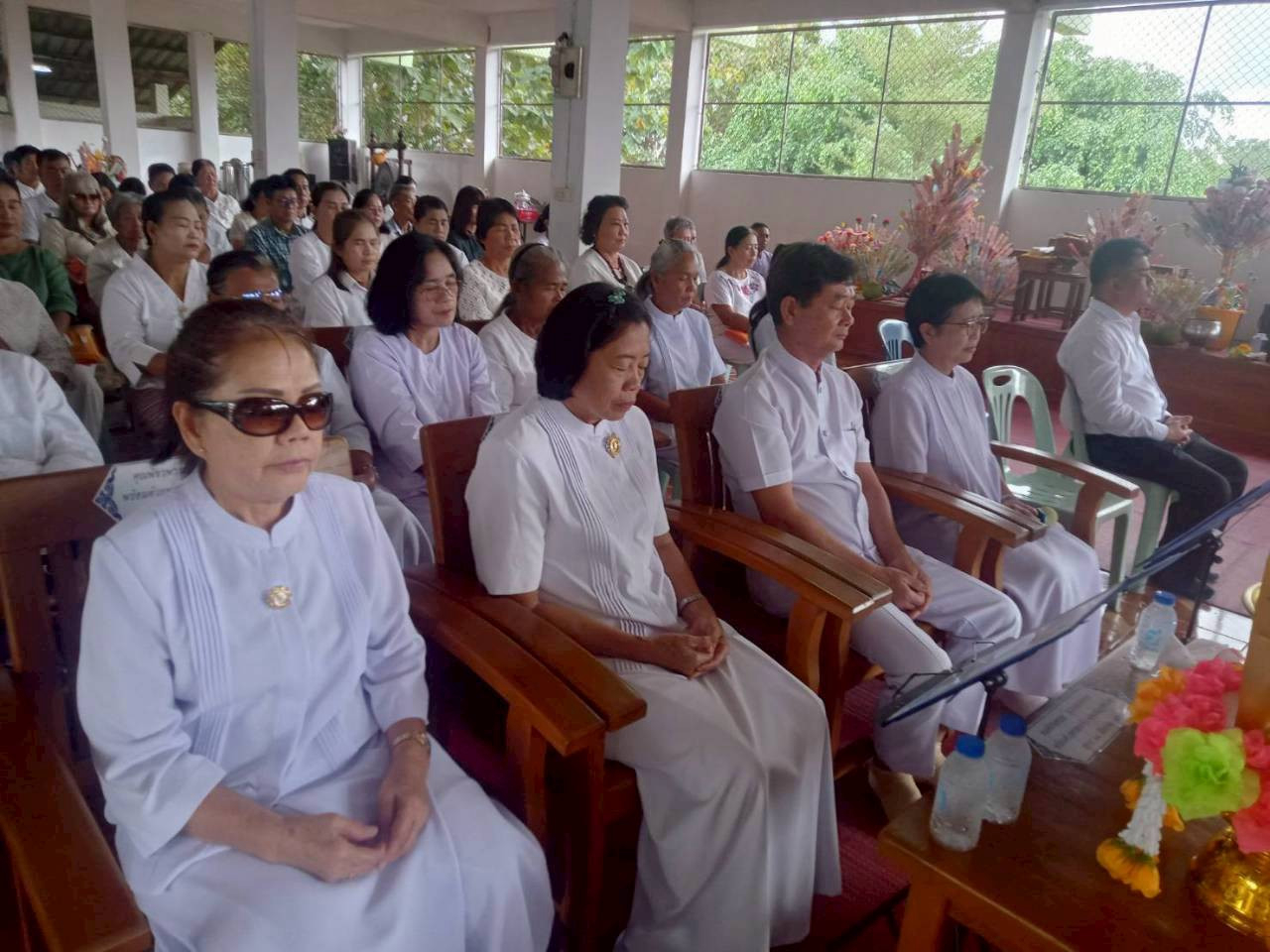 ภาพร่วมพิธีกรรมวัดแขมบัณฑิตตะนาราม