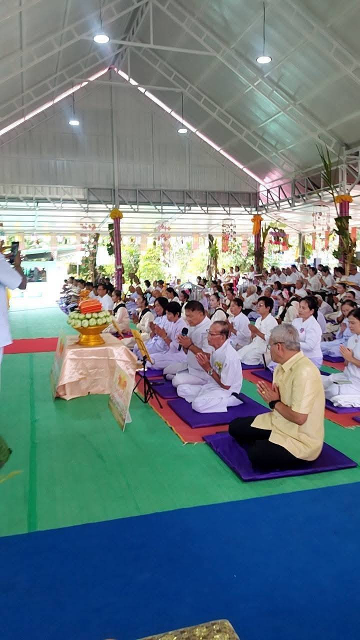 ภาพร่วมพิธีกรรมที่พักสงฆ์ป่าสัลเลขภาวนาราม