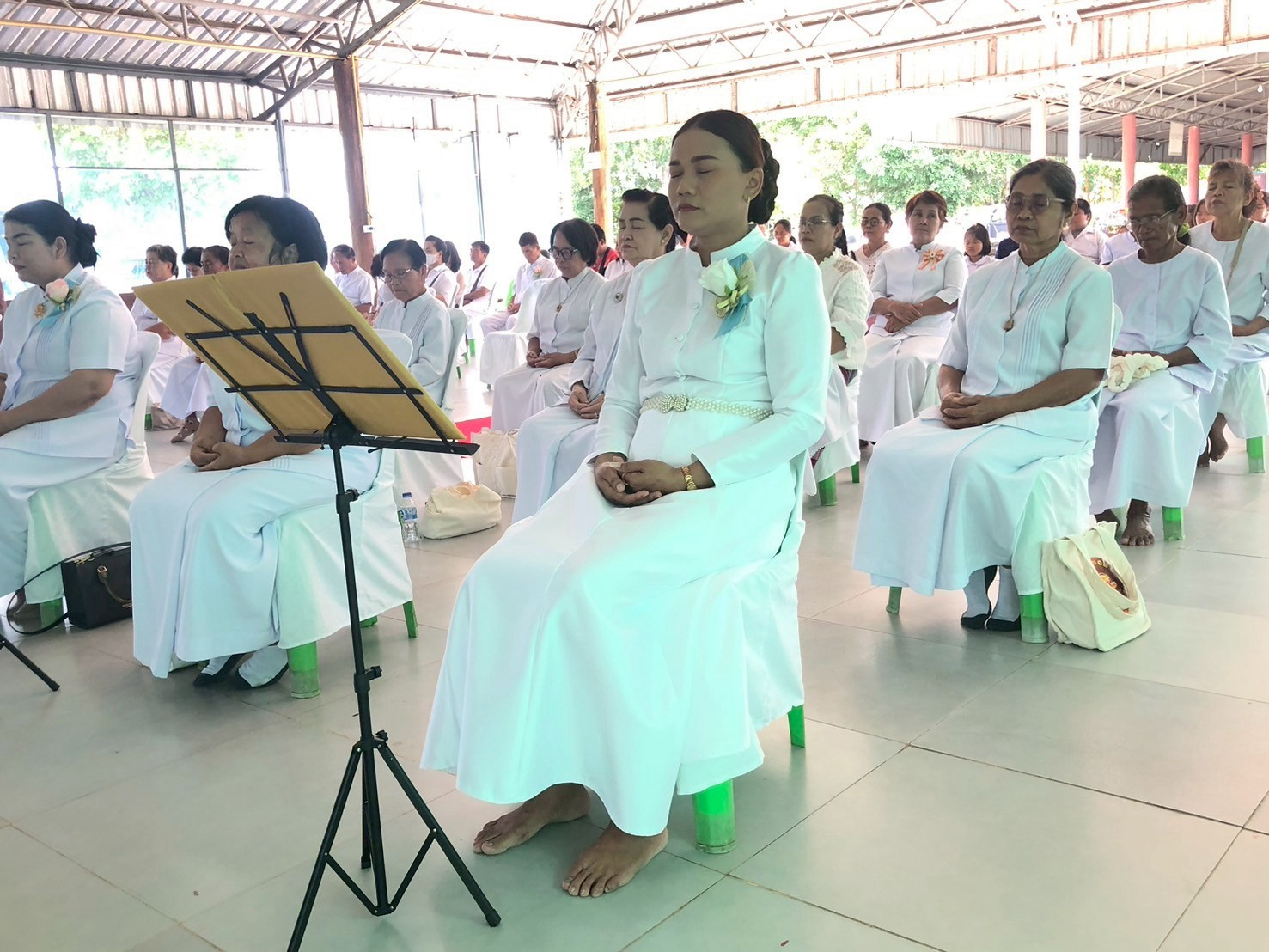 ภาพร่วมพิธีกรรมศูนย์ปฏิบัติธรรมด่านขุนทด