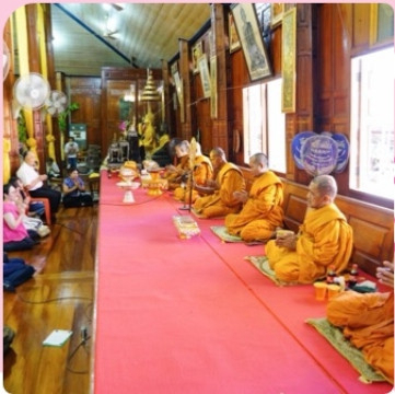 ภาพร่วมพิธีกรรมวัดกุฎีทอง