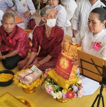 ภาพกล่าวคำถวายกฐินวัดป่าถ้ำสงแคน