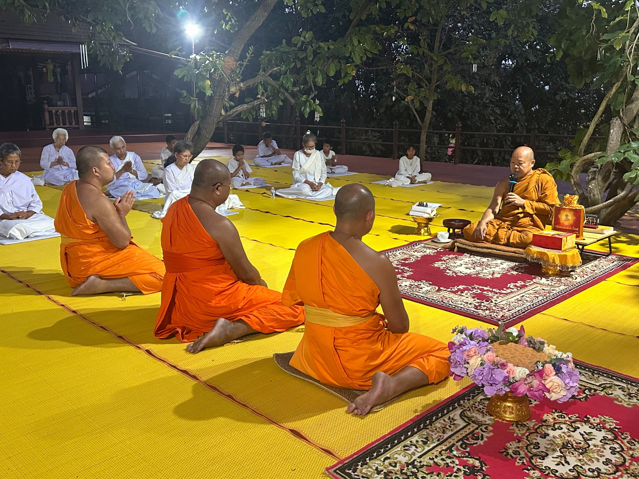 ภาพกล่าวคำถวายกฐินวัดป่าภาวนาภิรมย์