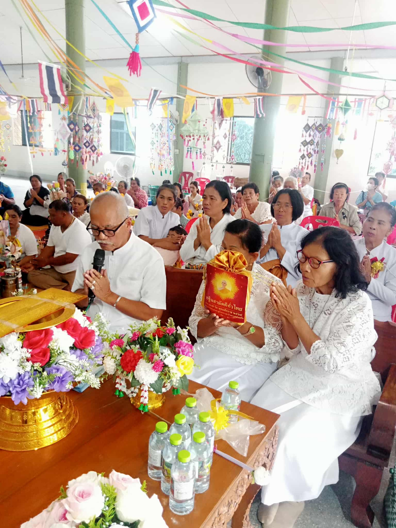 ภาพกล่าวคำถวายกฐินวัดอุดมทรัพย์