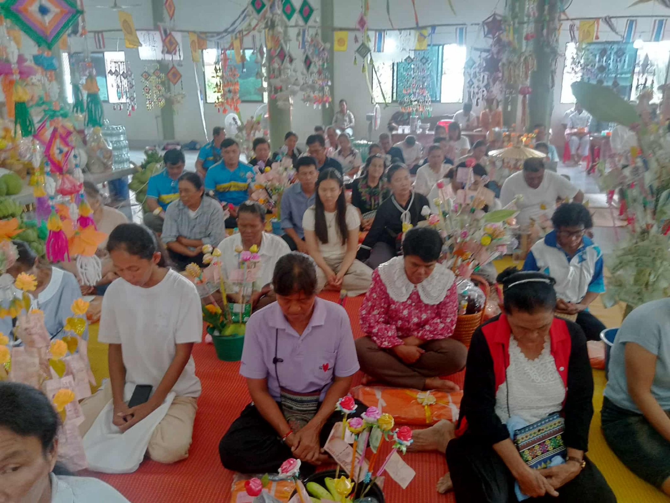 ภาพร่วมพิธีกรรมวัดอุดมทรัพย์