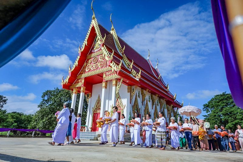 ภาพร่วมพิธีกรรมวัดหนองสระแก