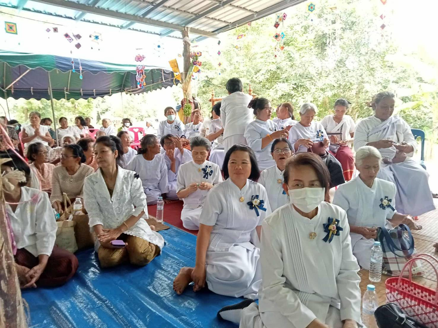 ภาพร่วมพิธีกรรมที่พักสงฆ์สวนธรรมะเกษตรนานาชาติ
