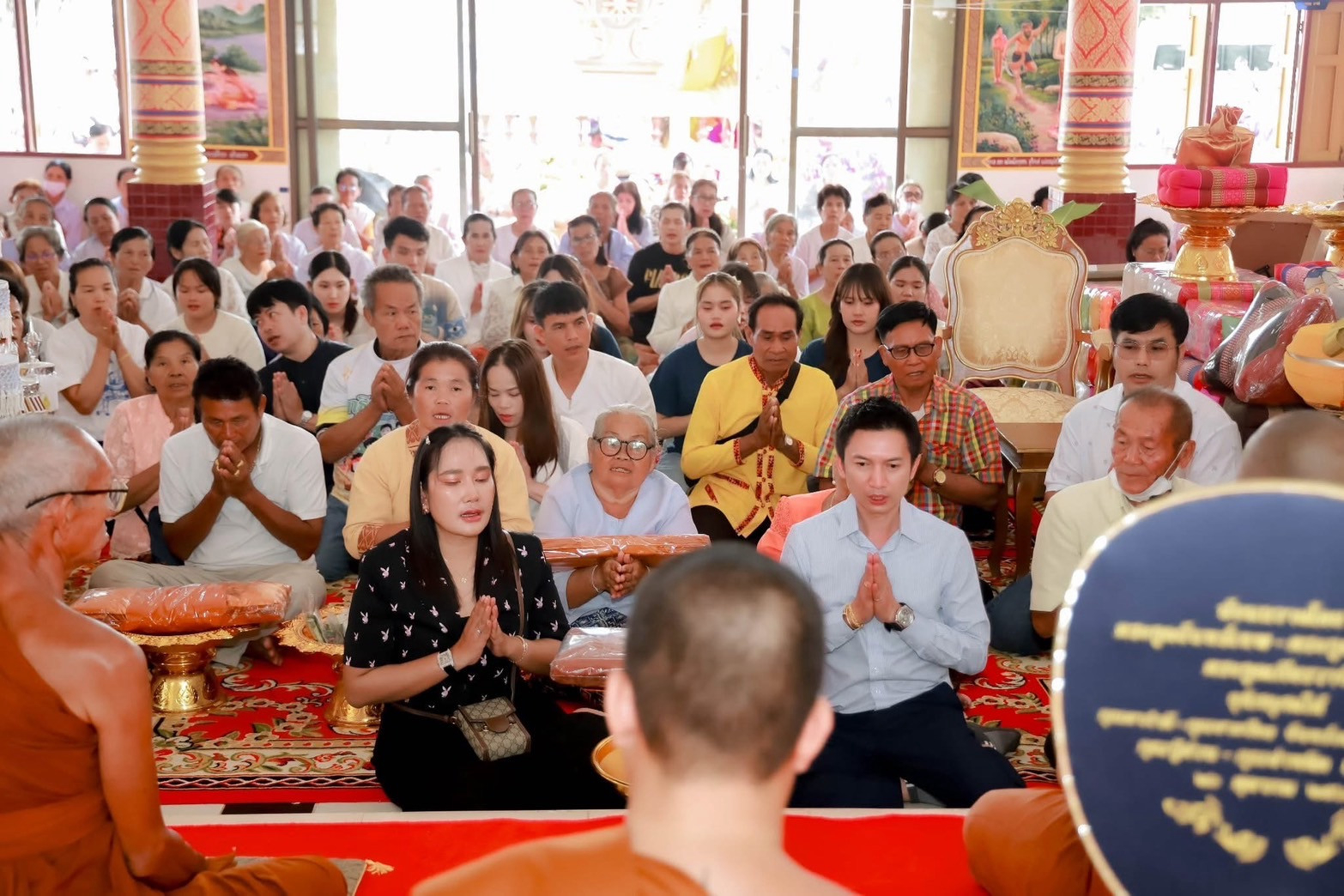 ภาพร่วมพิธีกรรมวัดสุวรรณนิคคลี