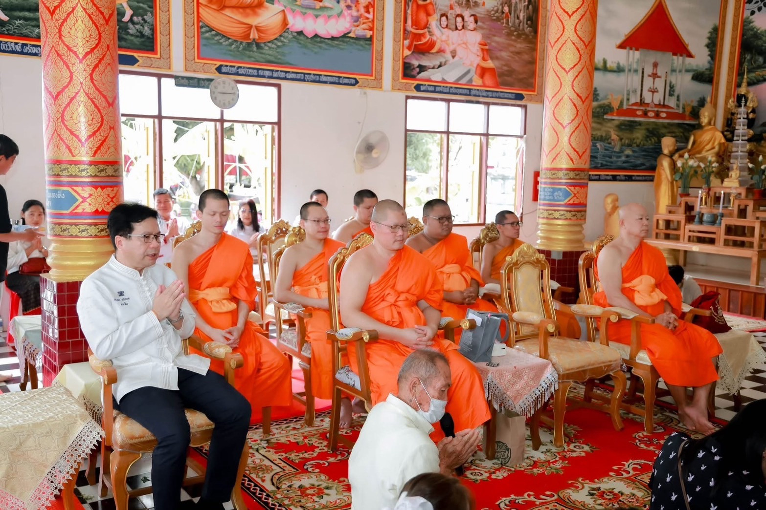 ภาพร่วมพิธีกรรมวัดสุวรรณนิคคลี