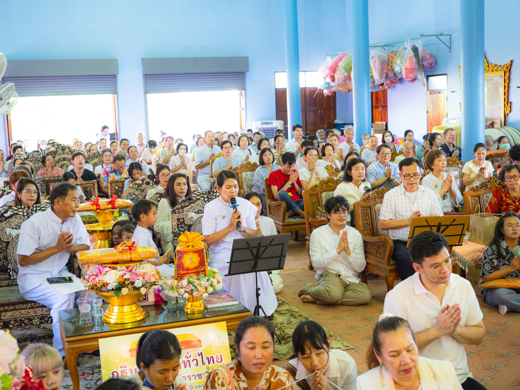 ภาพร่วมพิธีกรรมวัดปทีปพลีผล
