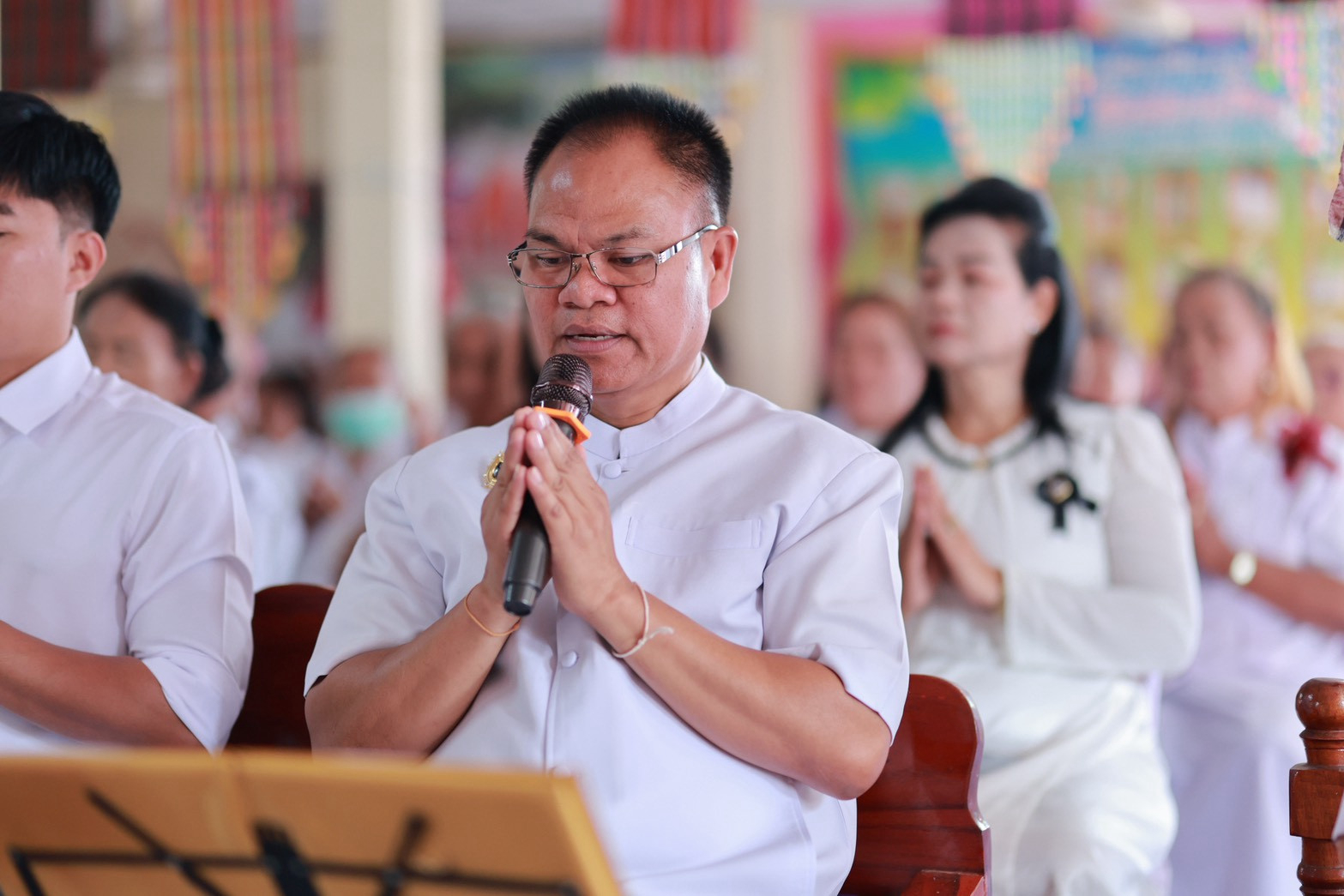 ภาพกล่าวคำถวายกฐินวัดเสนาถไพรบูลย์