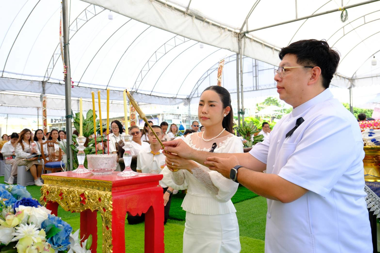 ภาพร่วมพิธีกรรมวัดอาคมสิทธาภรณ์