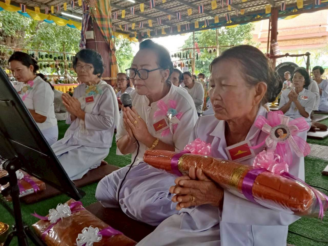 ภาพกล่าวคำถวายกฐินวัดศรีบุญเรือง