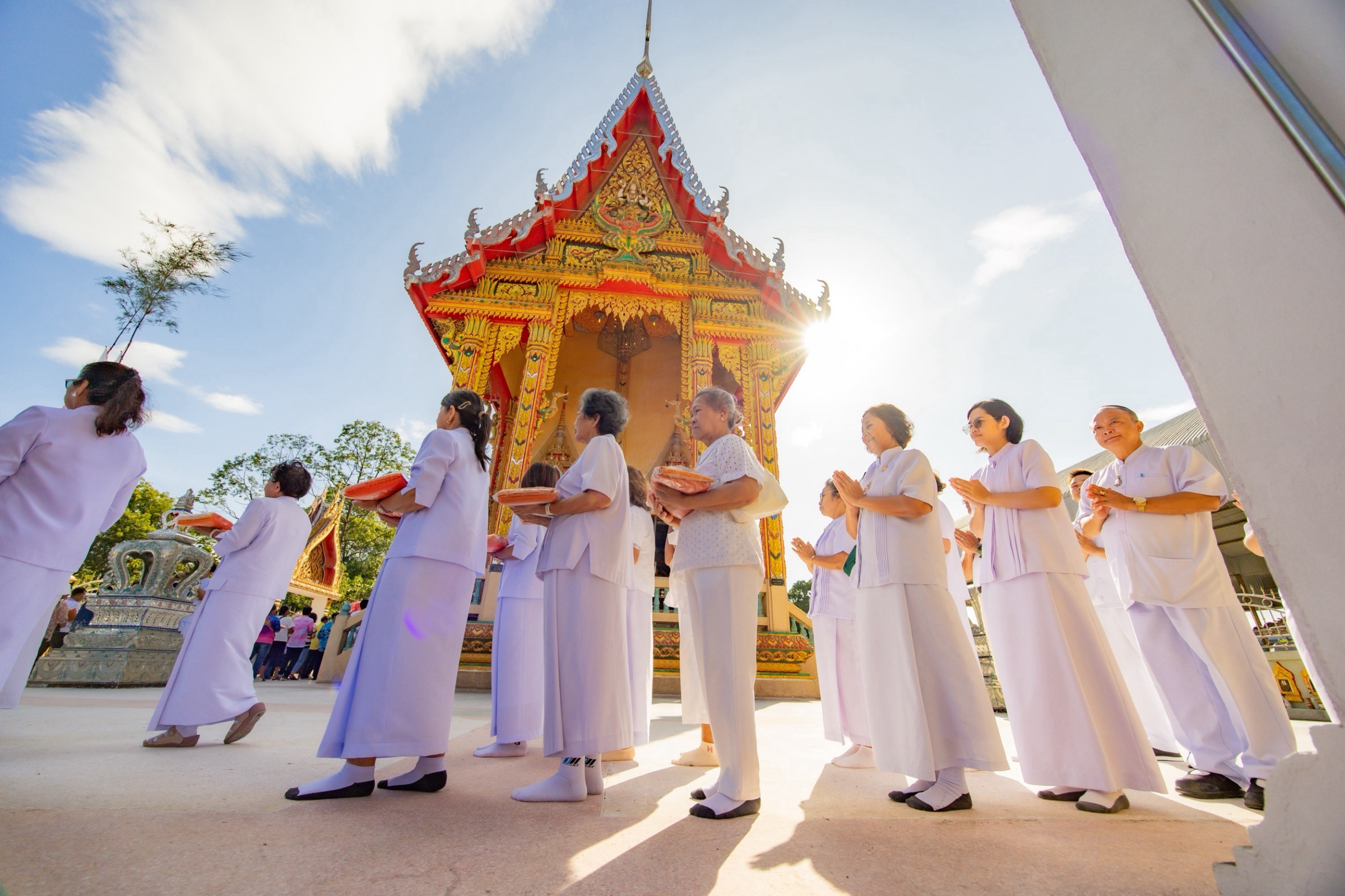 ภาพร่วมพิธีกรรมวัดศิริจันทาราม
