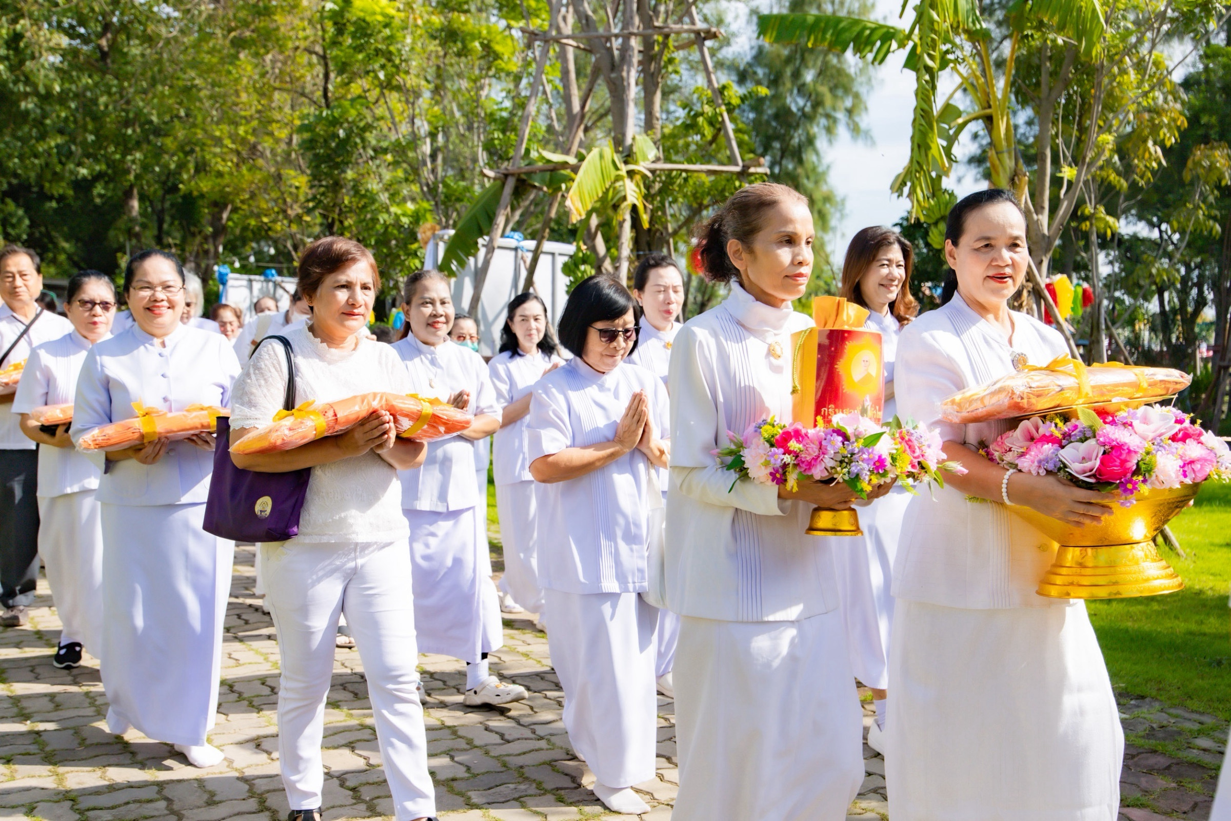 ภาพร่วมพิธีกรรมสำนักสงฆ์สวนธรรมโกศล2