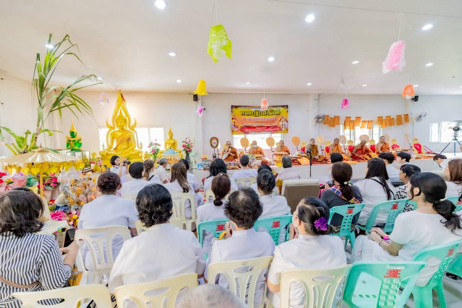 ภาพร่วมพิธีกรรมวัดนันทวันปัญญาราม