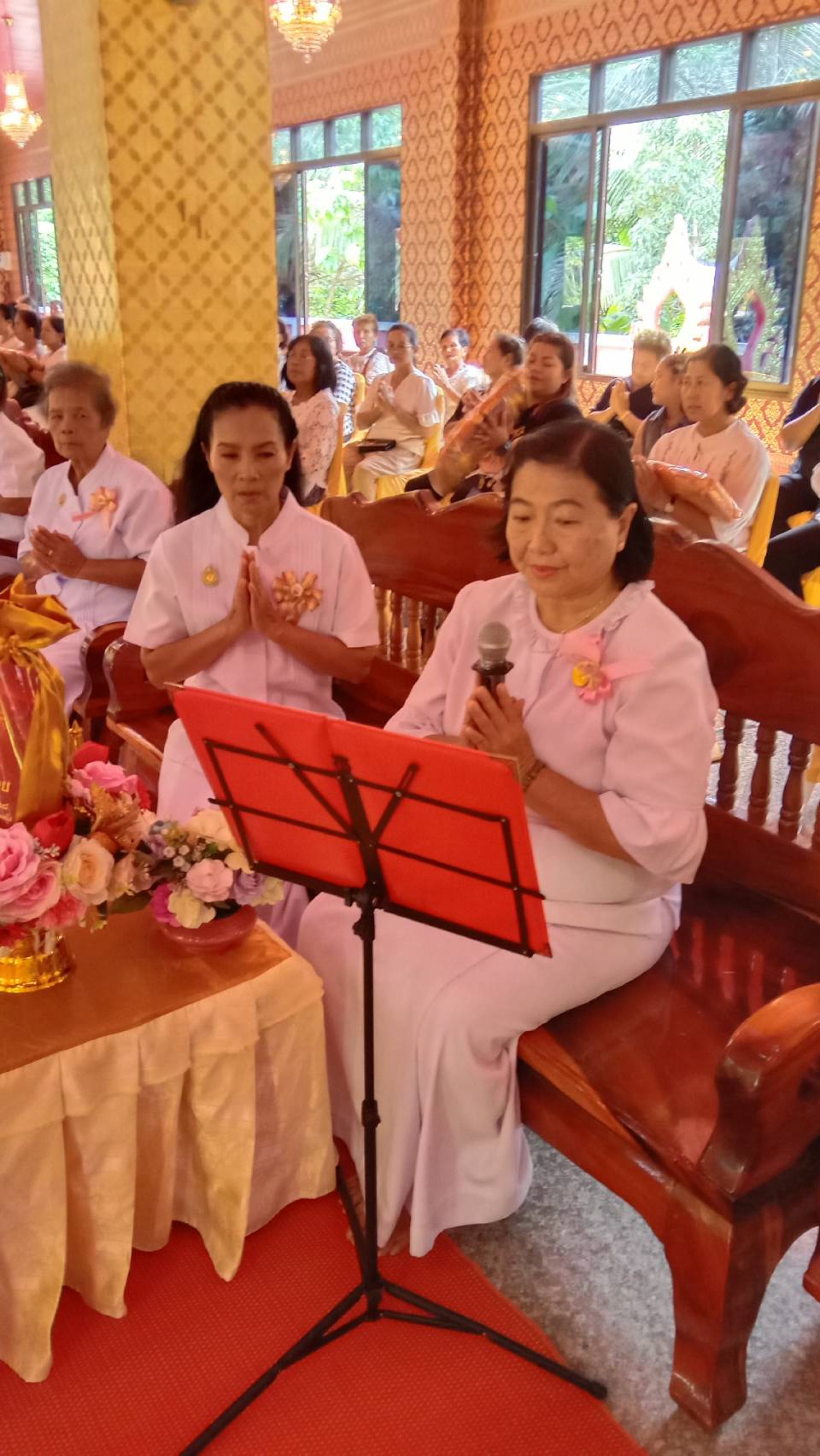 ภาพกล่าวคำถวายกฐินวัดเจริญธรรม